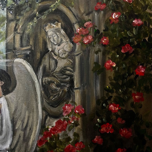 Original signed Acrylic Painting “Harmony of the Divine Vineyard” Tuscany, Italy - Picture 5 of 6